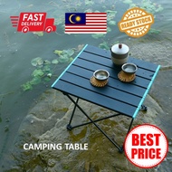 Meja Lipat Meja Picnic Outdoor Aluminum Camping Table Fordable Portable Barbecue Campfire Table Easy
