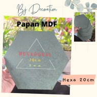 HEXAGONAL MDF BOARD 20cm 3mm