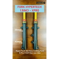 HYPERTECH Y15 Y16 NON-ABS X-PRO XPRO FORK STD NEW CUTTING X-PRO LOWERED 1.5INCH with heavy duty gold