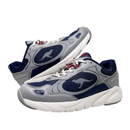 K KangaROOS American Kangaroo Shoes Men's VALLEY Cushioning Function Jogging Sports [KM31916] Navy Blue Gray