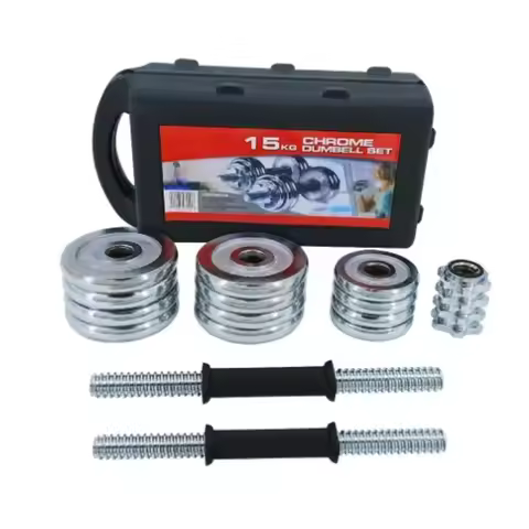 10kg Dumbbell Men's Fitness Boutique Gift Box Plated Dumbbell 1 Connecting Rod Adjustable Dumbbell B