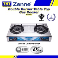 Zenne  4.5KW Gas Stove Double Burner KGS 401C