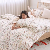 超柔瞬暖法蘭絨床包 被套 鋪棉暖暖被/床單 兩用被毯/FL054