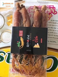 Dried whole red ginseng Box of 4 Roots 100g