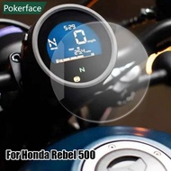 POKERFACE 2Pcs TPU Motorcycle Dashboard Screen Protector Scratch Protection Film For Honda Rebel 500