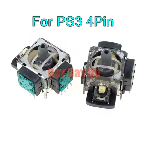 10PCS Original Used 3D Joystick For PS3 4PIN Analog Stick Thumbsticks Module Rocker 4Pin For PS3 Con