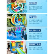 Doctor Dolphin Water Spray Inflatable Castle Children's Amusement Park Indoor Outdoor Slide Park Tra
