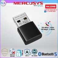 MERCUSYS MA20NB AC650 Nano Wireless Dual Band Wifi Bluetooth USB Adapter