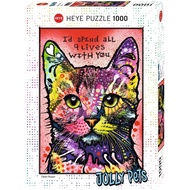 【Ready Stock】German HEYE Jigsaw Puzzles 1000 Pieces 29731 9 Lives Educational Toys Free Puzzle Glues