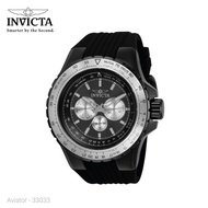 Invicta Men's 50mm Aviator VOYAGER Quartz COMBAT Triple Black Stainless St Watch