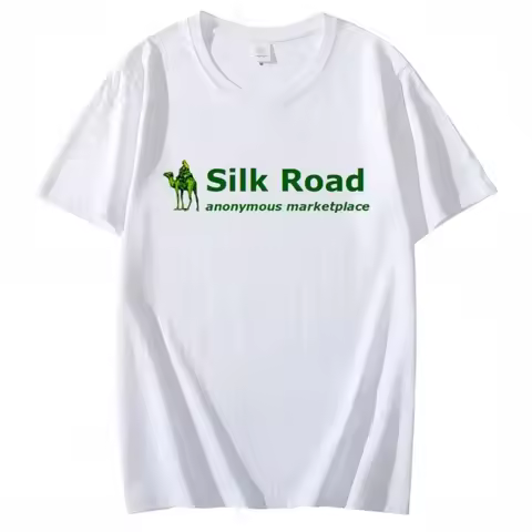 Summer The Silk Road Movie Tops Mens Clothing Hot Silk Road Logo Deep Dark Web Darknet Anonymous Mar