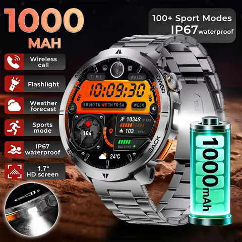 2026 New T-Rex3 Ultra 1000 Mah Large Battery GPS Motion IP68 Waterproof LED Flashlight Outdoors Comp