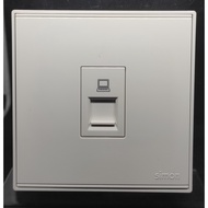 SIMON E6 WHITE OUTLET DATA CAT 6