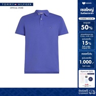 Tommy Hilfiger เสื้อโปโล ผู้ชาย รุ่น MW0MW32347 C8K - สีน้ำเงิน ทรง Slim