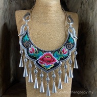 Miao Ethnic Holiday Miao Ethnic Necklace Halter Collar Ethnic Style Retro Embroidery Accessories Fem