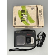 Aiwa TP510 Cassette Player, New Old 3-Point Tape Speed Control, with High-Quality Earphones