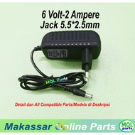 6V 2A Adapter 6 Adapter 2 Ampere 5.5x2.5VOLT