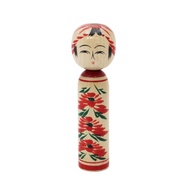 Made in Japan, Japanese Souvenir, Michinoku Kokeshi Doll, Togatta, 4 inches (Total Length: 12 cm)