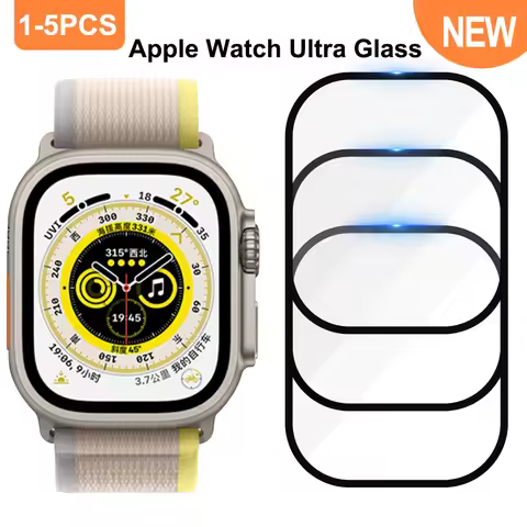 Tempered Glass for Apple Watch Ultra 49mm Waterproof Tempered Full Screen Protector Film For Iwatch 