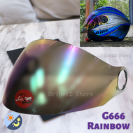 (VISOR) GRACSHAW G666 Graflex Edge Helmet Visor V666 Halg Cut Helmet Visor For Zoopa Cruzer Aire Ser