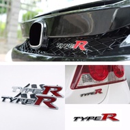 3D Honda Front grill Metal TYPE R Rs Logo Emblem Sticker Rear Badge Honda CIVIC Type R For Civic Acc