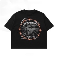 Genesis Conspiracy Black and White Unisex T-shirt - Cotton Combed UNISEX