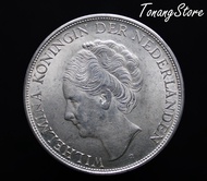 Uang Kuno Koin Perak Belanda 2,5 Gulden Wilhelmina 1943 - GB0335