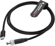 Alvin's Cables PD Type-C to Locking DC 5.5×2.5mm Fast Charging Power Cable for Atomos Ninja V, Small