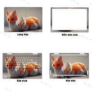 Laptop Skin Sticker Fox Pattern - Decal Stickers For Dell, Hp, Asus, Lenovo, Acer, MSI, Surface,Vaio