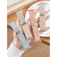 Genuine Stretch Fabric Strap New Work Compatible With Smart Watch 11 10 9 8 7 6 5 4 3 2 1 Se Ultra A