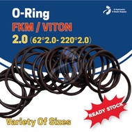 2.0 [62-220] Viton O Ring FKM O Ring Rubber Viton O Ring Rubber Ring O Ring Gasket Sealing