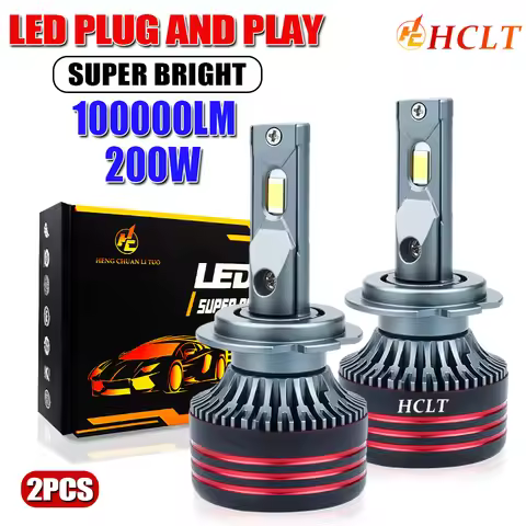 H7 H4 LED Plug And Play Bulbs 100000LM Wireless Plug And Play H11 H8 H9 9005 9006 HB3 HB4 CANBUS Led