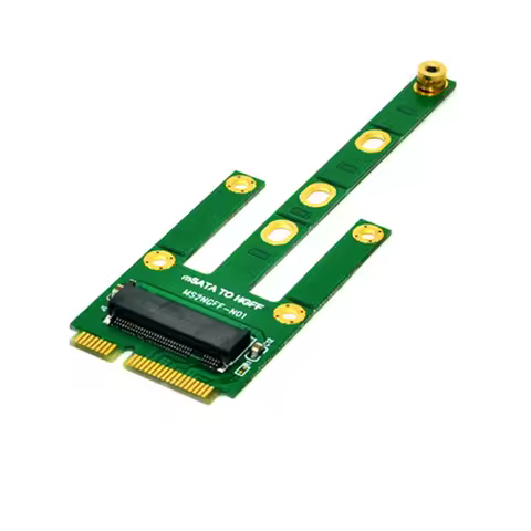 mSATA to M.2 NGFF Adapters Convert Card 6.0Gb/s NGFF M.2 SATA-Bus SSD B Key to mSATA Male Riser M.2 
