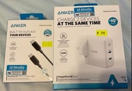 Anker PowerPort III Duo 40W & Anker PowerLine III USB-C to USB-C Cable (60W)