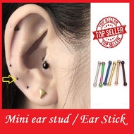 mini ear stud / ear stick./ tragus stud/ helix stud/conch stud/nose stod/  surgical steel.