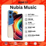 NUBIA Music (8(4+4)GB+128GB) 50MP HD dual camera I 6.6" HD+ 90Hz I 5000mAh I Dual 3.5mm Earphone Jac