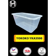 YOKOKO YKA3500 RECTANGULAR CONTAINER 25PCS+- MICROWAVE RECTANGULAR FOOD CONTAINER
