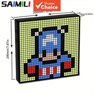 Saimili LED Pixel Display, 32x32 Programmable Pixel Art Display with APP Control, Creative Animation