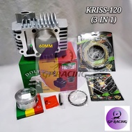 PACKAGE KRISS-120 RACING 60MM (3 IN 1) COMPLETE SET "GP RACING"
