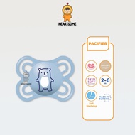 MAM Perfect Pacifier [2-6 MONTHS BABY][BOY-BLUE] Softer Baby Soother with Self Sterilising Travel Ca