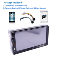 2Din 7 "เครื่องเสียงรถยนต์ SD / USB / Bluetooth อัตโนมัติวิทยุ 7 นิ้ว 2 din HD หน้าจอสัมผัสสเตอริโอ 