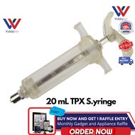 1piece TPX Syringe 20ml - Heavy Duty Veterinary Syringe 20cc syringe pets livestock pig Viddavetshop