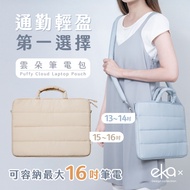 [ekax] Cloud Puffy Laptop Bag (Can Additional Straps Can Be Purchased)|2 Colors|Computer Bag|Cloud S