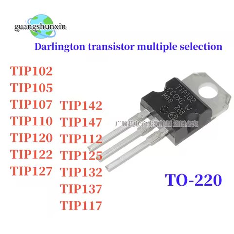 10PCS TIP102 TIP120 TIP122 TIP127 TIP142 TIP147 TIP142T TIP147T TIP110 TIP112 TIP125 TIP132 TIP137 T