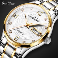 Sunlifex Jam Tangan Pria Dewasa 2022 Anti Air ORI Fashion Business Auto Date Analog Jam Tangan Cowok