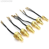 LOOKSHOW 12V/24V Car Water Temperature Sensor 10MM 12MM 14MM 16MM 17MM 21MM 50K Head Plug Truck 1/8N