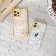 3 in 1 Transparent Case Duck Motif Compatible with iPhone 7 8 Plus X XR Xs Max 11 Pro Max 12 Pro Max