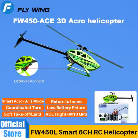 FLY WING FW450 V3 RC Helicopters ACE Flight Control LED light 6CH 3D Auto Acrobatics GPS Altitude Ho