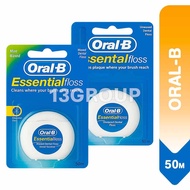 Oral-B Floss Essential Dental Floss Mint Waxed / Unwaxed / Satin Floss Tape, Assorted