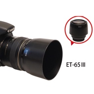 BIZOE Camera lens hood ET-65 Canon 100-300 Lens 100 F2 135mm F2.8 85mm 1.8USM 70-210 3.5-4.5 Sunshield 58mm backbutton